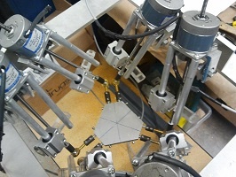 Photo of six-axis parallel kinematic machine