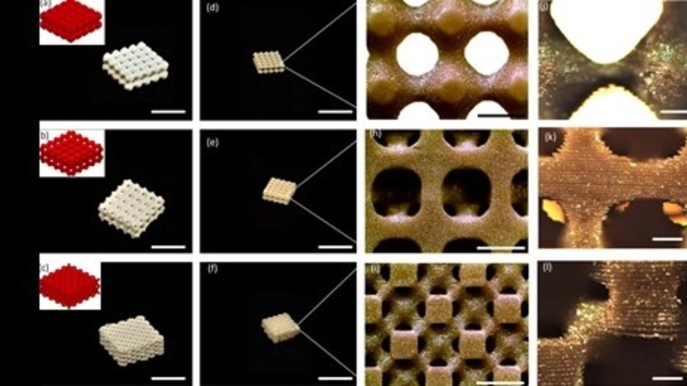 Graphic depiction of additive manufacturing of bi-continuous piezocomposites